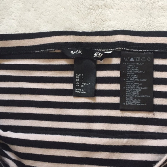 H&M Striped body con skirt - Picture 2 of 2
